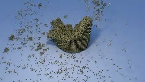 SPH Granular Flow with Friction and Cohesion - SCA 2011