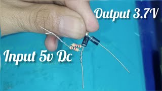 5v to 3.7v converter | 5v to 3.7 using diode | how to convert 5v to 3.7v | 5v to 3.7 |Eazy| At Home