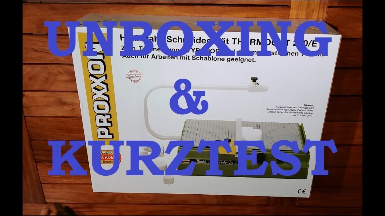 POXXON Thermocut 230/E - Unboxing & Kurztest (Styrodur / Styroporschneider)