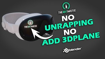 Add Decals/Logos to Any 3d Model in Blender tutorial By The Artimistic