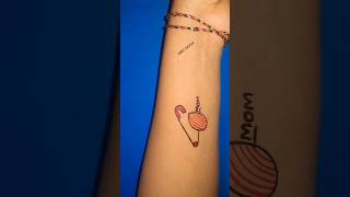 DIY PISTA CELL PIN USE MOM TATTOO #new #tattoo #shorts #viral #2k26 #trending #bodyart #amazing