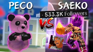 Fighting Most Famous El Krazy Member | Peco vs Sae Blox Fruits