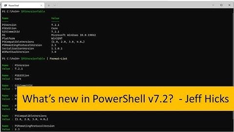 PowerShell 7 2 with Jeff Hicks