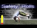 PARKOUR SAFETY ROLLS Tutorial - Forward Roll, Side Roll, Back Roll