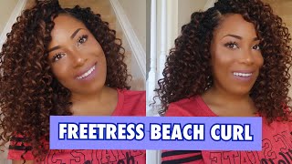 FREETRESS BEACH CURL CROCHET HAIR REVIEW| IS IT  WATER FRIENDLY?| LIA LAVON