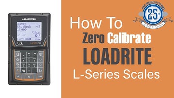 LOADRITE L-Series Zero Calibration