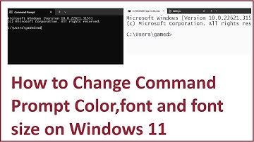 How to Change Command Prompt Color,font and font size on Windows 11