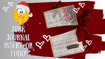 “Christmas Cheer File Folder Folio – Junk Journal Insert or Stand-Alone Holiday Keeper”