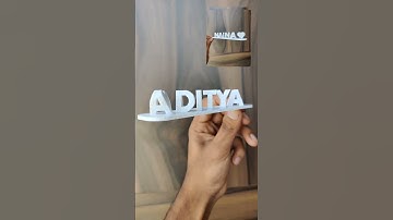 3D Printed Dual Name Illusion Plate | 3D Customisations India