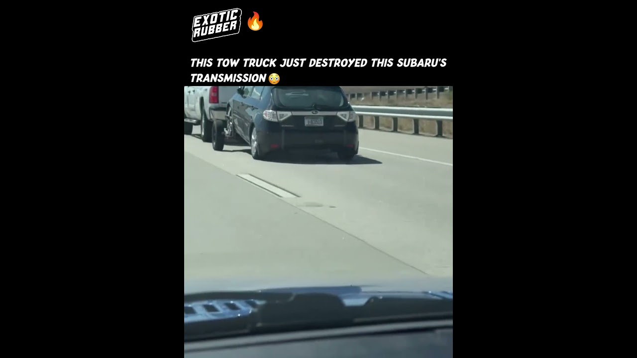 This Tow Truck Just Destroyed The Subaru's Transmission