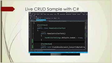Latest Session on MongoDB and DocumentDB with crud sample using C# from asp.net mvc app to mongo