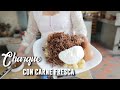 Charque con carne fresca (comida boliviana)