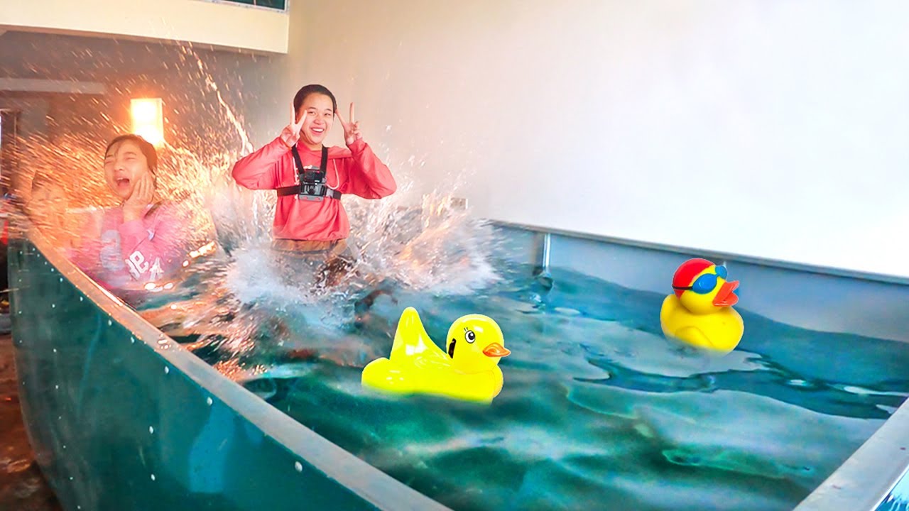 bể bơi nước nóng  2022 New  Làm Bể Bơi Nước Nóng Trong Nhà ❤ Bơi Giữa Mùa Đông Mà Không Sợ Lạnh - Trang Vlog