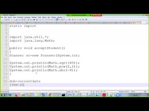 Core Java ( static Import)