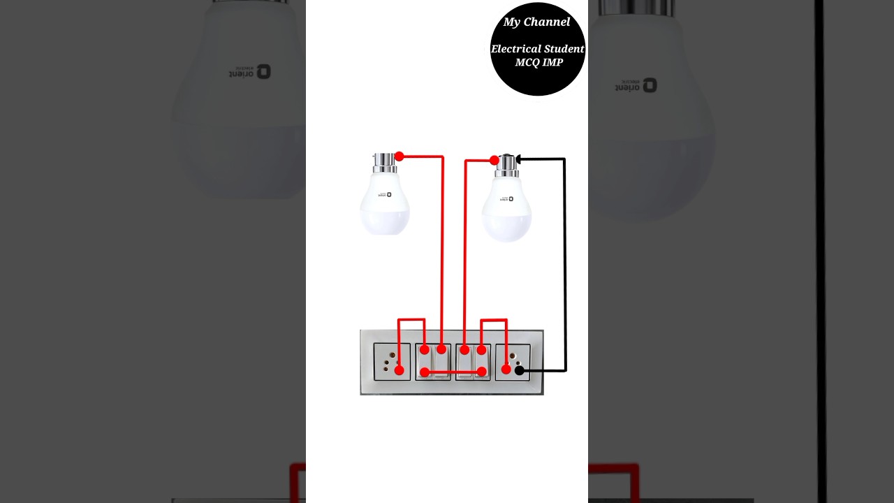 Electrical board wiring connection || 4 switch 2 socket 2 bulb holder board wiring 