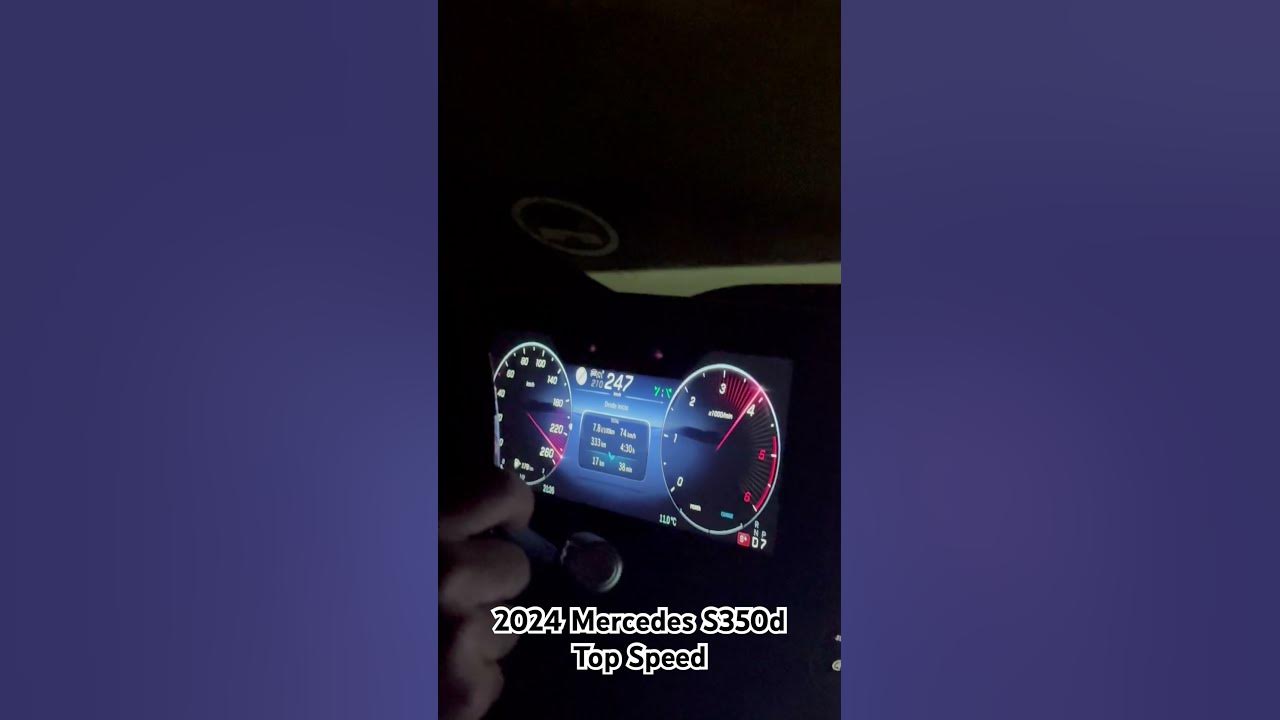 2024 Mercedes Benz S350d Top Speed YouTube