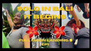 Solo Travel to Bali ๐ฎ๐ฉ | Thunderstorm Layover, 2-Hour Customs & Full Moon Arrival ๐โจ