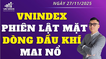NHẬN ĐỊNH THỊ TRƯỜNG NGÀY 27/11: VNINDEX LẬT MẶT TĂNG 20 ĐIỂM, NGÀY MAI DÒNG DẦU KHÍ TĂNG MẠNH