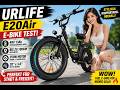 URLIFE E20Air E-Bike Test 🚴 Fat Tire City E-Bike mit 100KM Reichweite überrascht!