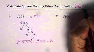 How to Find Square Root by Prime Factorization
