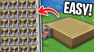 Easiest 1.21 AUTO Wood Farm in Minecraft Bedrock!
