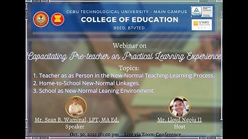 Field Study 1: Episodes 1 to 3 for Observations of Teaching-Learning in Actual School Environment