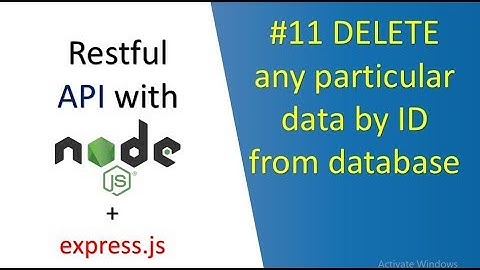 DELETE data from database : node.js + express.js + mongoDB REST API