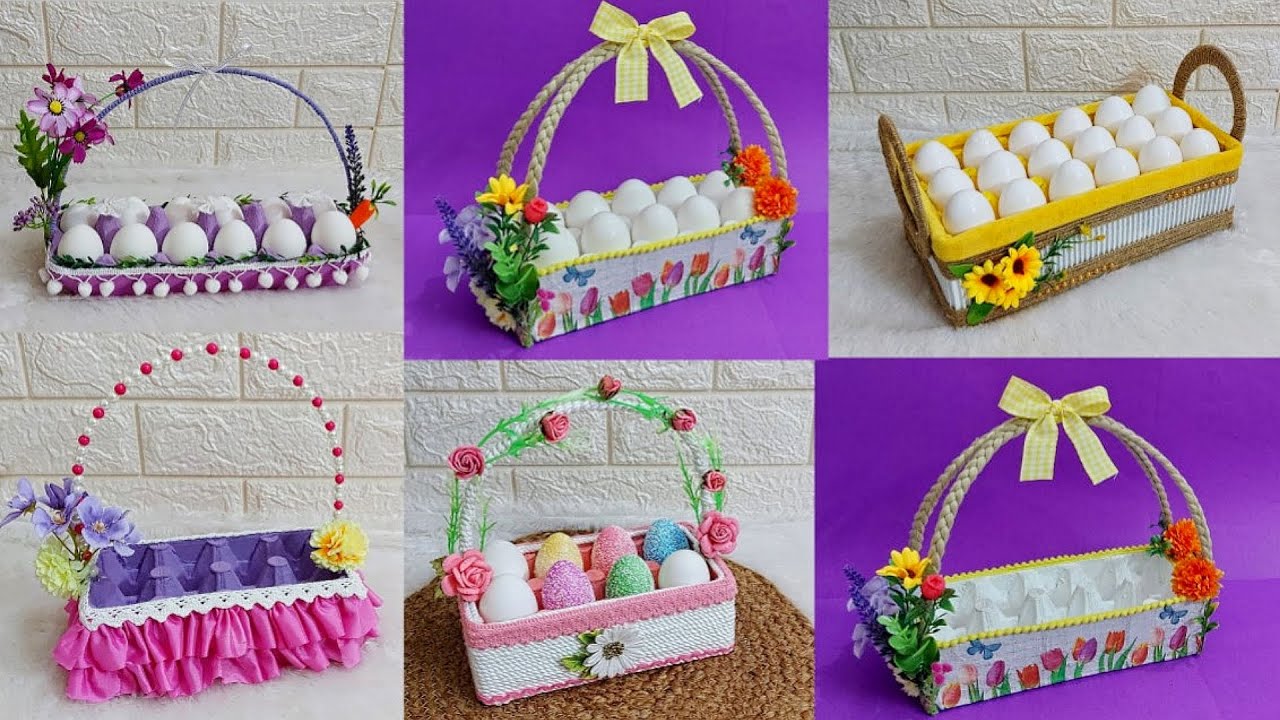 5 Creative spring/Easter craft idea made with Egg trays | DIY Easter craft idea 🐰72