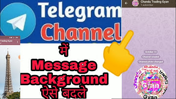 How to change message Background on telegram par message kaise badle | Telegram chat me Background