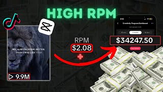 NEW Way to Make HIGH RPM Motivation Videos | TikTok Creativity Program