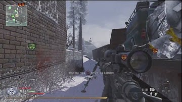 MW2 Crazy Quick Scope Derail Across Map Guy in Window