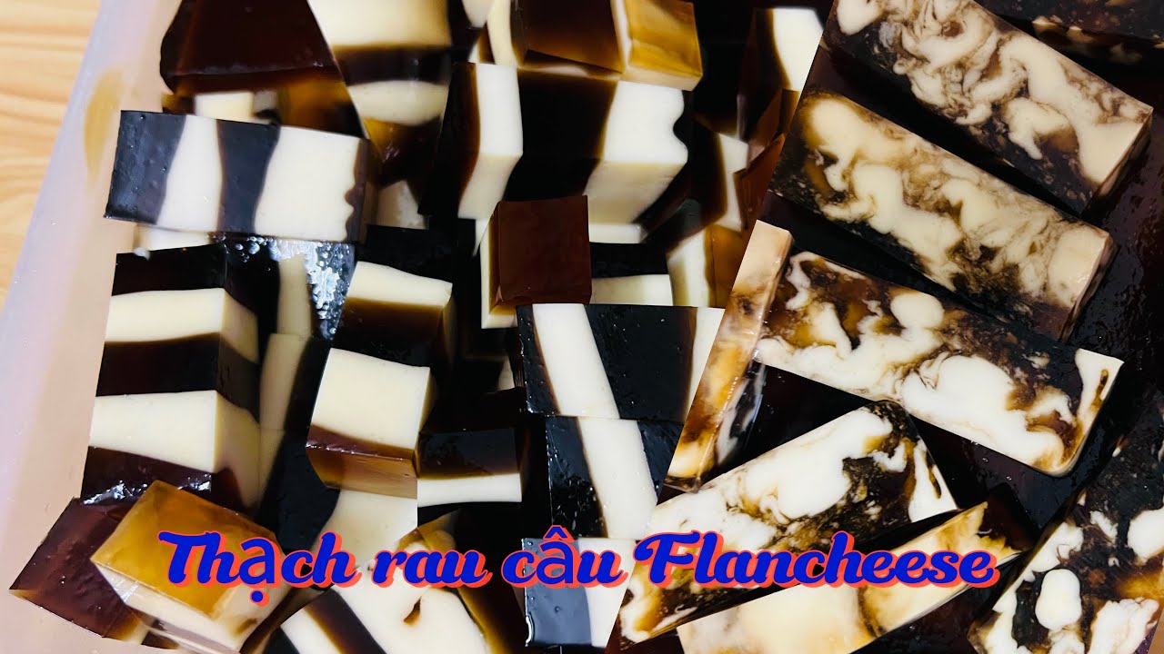 Hướng Dẫn Làm Thạch Rau Câu Flancheese topping Trà sữa - YouTube