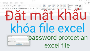 Hướng dẫn cách đặt mật khẩu khóa file excel đơn giản nhất - Password protect an excel file