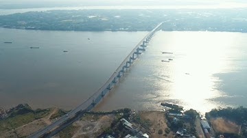 CẦU MỸ LỢI LONG AN GIÁP VỚI TIỀN GIANG ,LÀM TÍ CHO VUI.