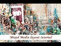 Mixed media layout tutorial for 7 Dots Studio