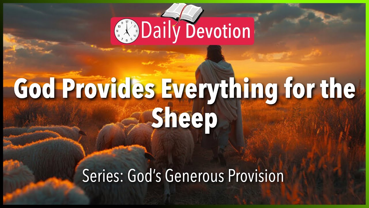 December 20: Psalm 23:1 - God Provides Everything for the Sheep - 365 Daily Devotions