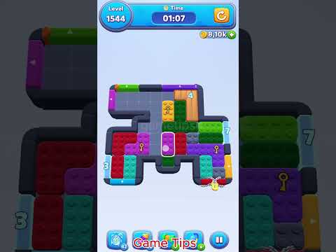 Color Block Jam level 1544 Solution Walkthroug