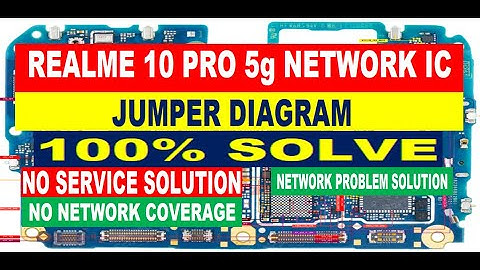 Realme 10 Pro 5g Network IC Jumper Diagram | No Service | No Network Coverage | Emergency Call Only