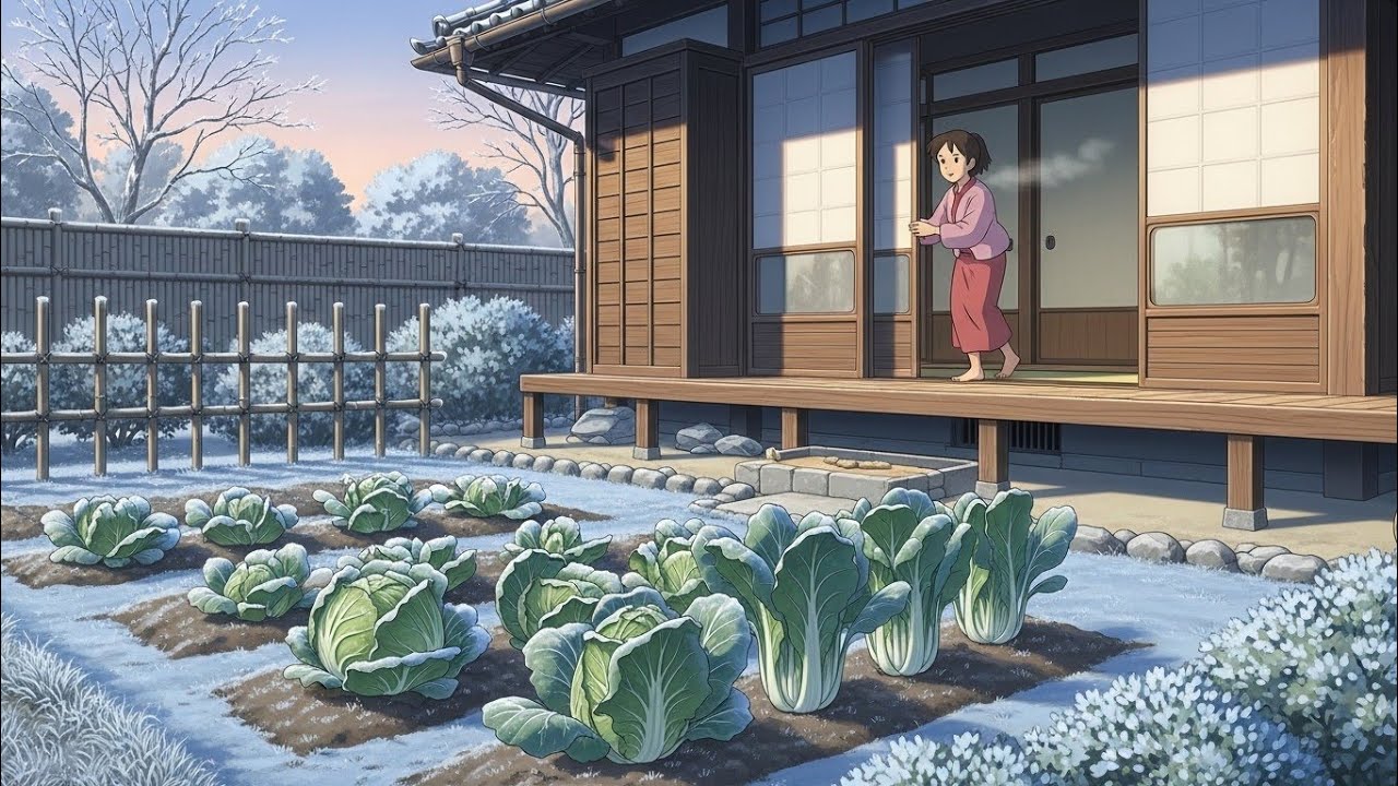 Autumn Light Through Grandma’s Kitchen Window 🍂🏡 | Kneading Warm Bread & Drying Persimmons in Quiet 