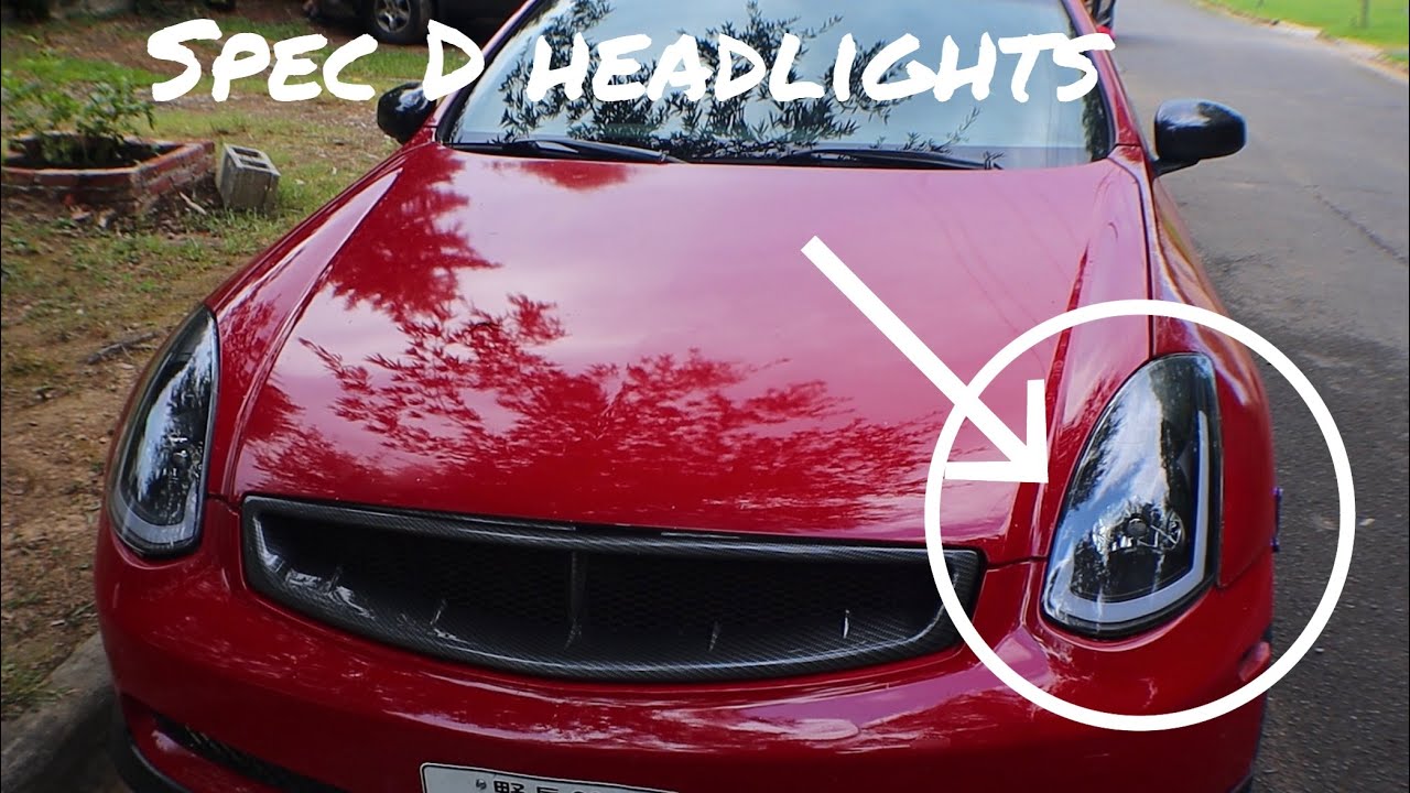 My new Specd Headlights for my G35 YouTube