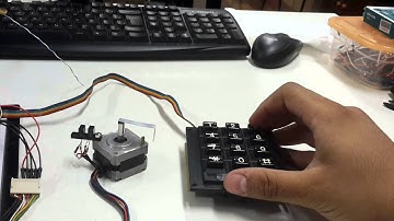 Controle de motor de passo com teclado serial