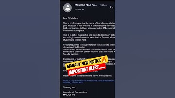 📢MAKAUT UNIVERSITY NEW NOTICE🔴 #makaut #viral #news #shorts #makautuniversity