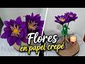 FLORES en PAPEL CREPE 🌸