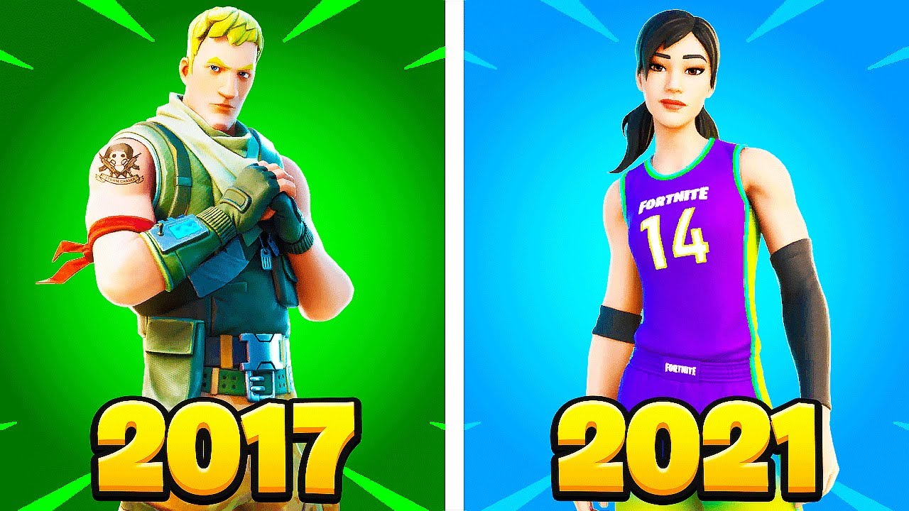 Fortnite's History of Skins YouTube