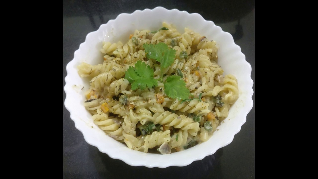 White Sauce Pasta Fusilli Pasta Best Breakfast or Dinner Recipe