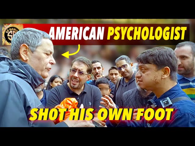 American Psychologist SCHOOLED By UK Muslim Speakers Corner class=