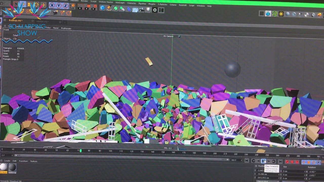 Working on a new 3D Mapping project by Water Laser Show - YouTube