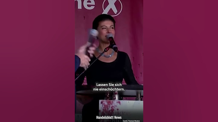 Farbattacke auf Wagenknecht: BSW-Chefin unverletzt und reagiert promt