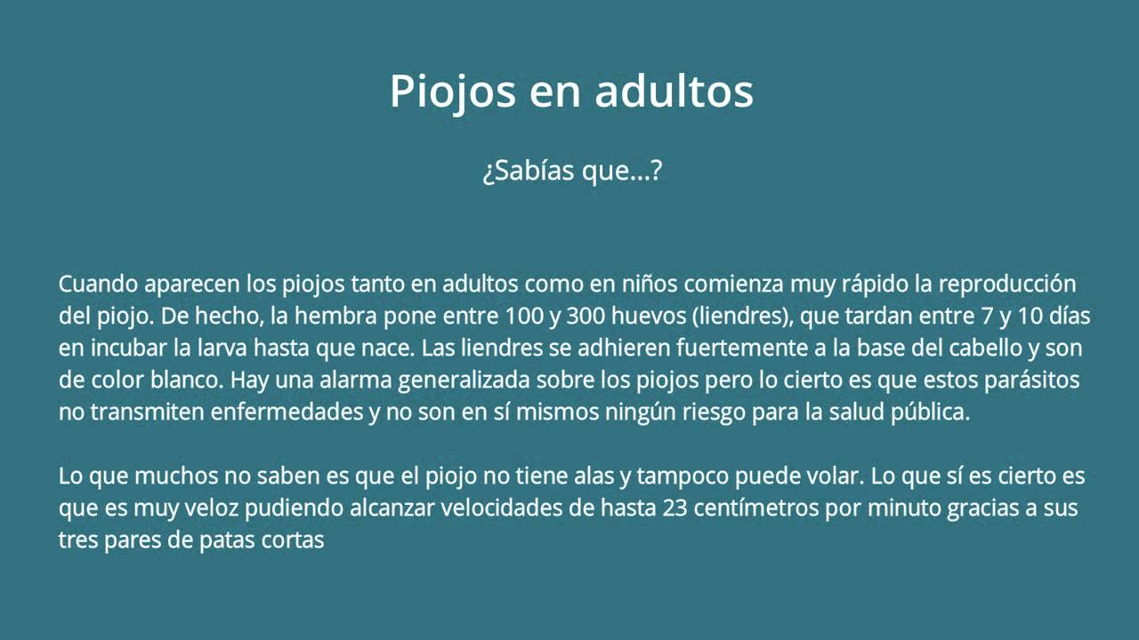 En 1 y liendres eliminar piojos dia como
