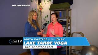 Tahoe Today’s Anita Castles on-Location, at Lake Tahoe Yoga  with Jenay - Take - 1